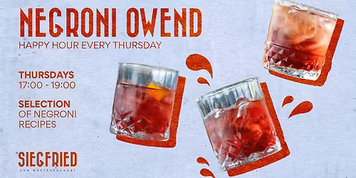 Negroni Night - Happy Hour Every Thursday