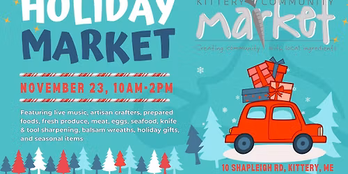 KCM Outdoor Holiday Market November 23rd