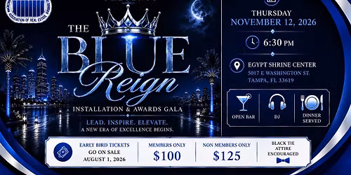 The Blue Reign Installation Gala