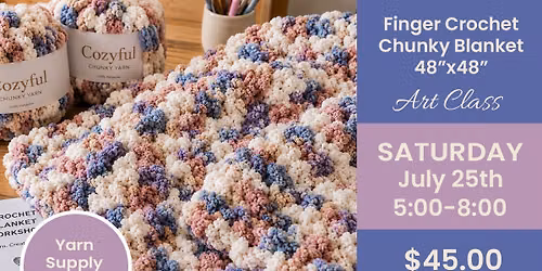 48x48 Chunky Blanket Finger Crochet Workshop