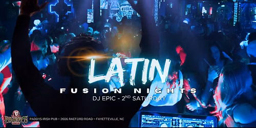 2nd Saturday Latin Fusion Night, September 12th!