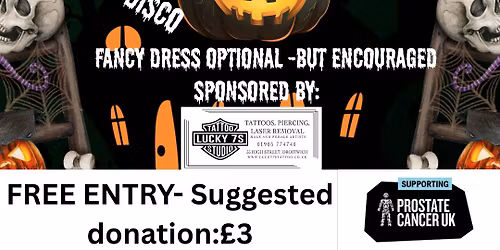 Halloween Party supporting Prostate Cancer UK