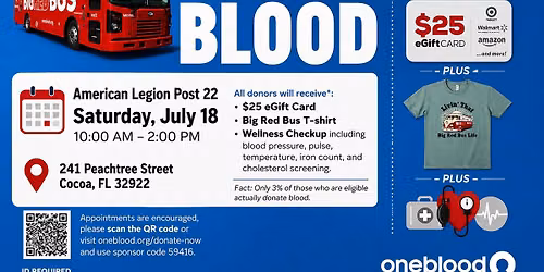 Blood Drive at American Legion Post 22