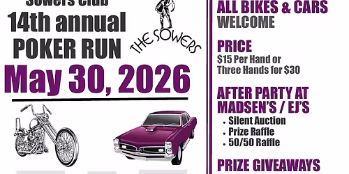 The Sowers 14th Annual Poker Run 