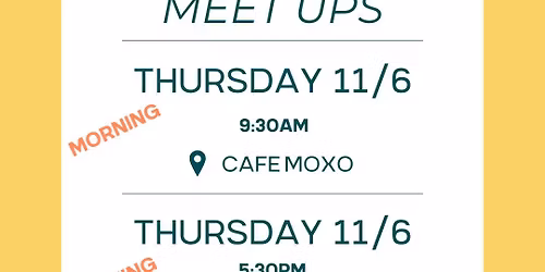 RT Morning Nov Meet Up @ Cafe Moxo