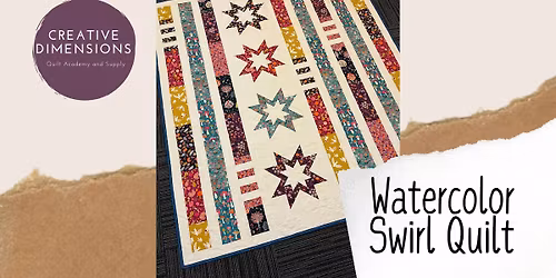 Watercolor Swirl Quilt Class