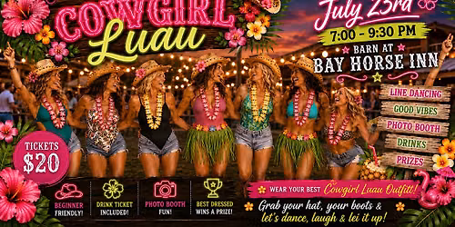 Cowgirl Luau: A Sweat Shop Line Dancing Event