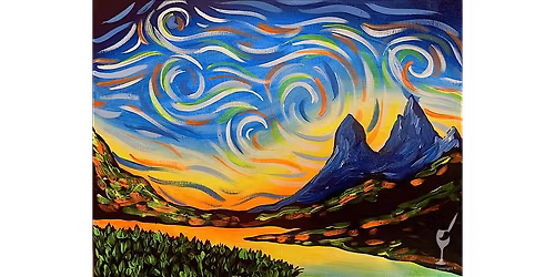 Vibey Starry Night - Paint and Sip in Houston | Classpop!\u2122