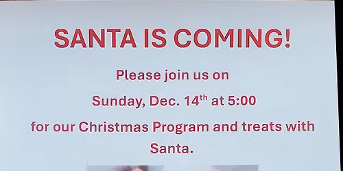 Christmas Program and Santa