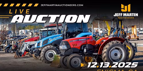 SOUTH GEORGIA CONSIGNMENT AUCTION - DECEMBER 13TH @ 9AM