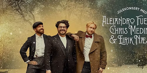 Julekonsert med Alejandro Fuentes, Chris Medina & Eirik N\u00e6ss @ Flekker\u00f8y Kirke