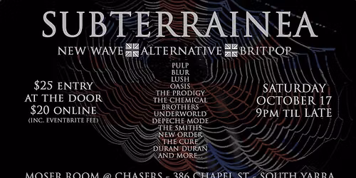 SUBTERRAINEA OKTOBER - 90s Britpop & 80s Synthpop & MORE