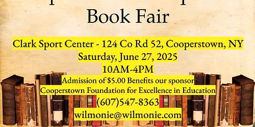 30th Annual Cooperstown Antiquarian Book Fair