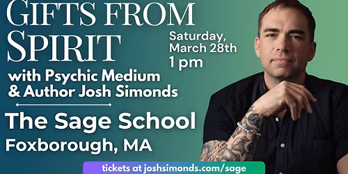 "Gifts from Spirit" at the Sage School in Foxborough, MA!