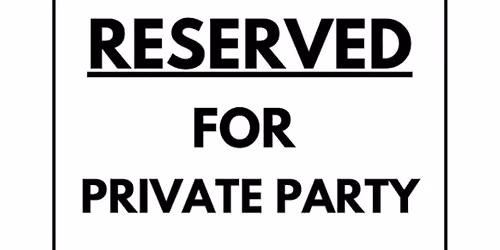 Closed for a Private Event