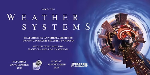 WEATHER SYSTEMS (feat. ex-ANATHEMA members) live in Athens, 30\/11, Gagarin205
