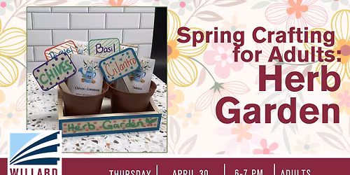 Spring Crafting for Adults: Herb Gardens