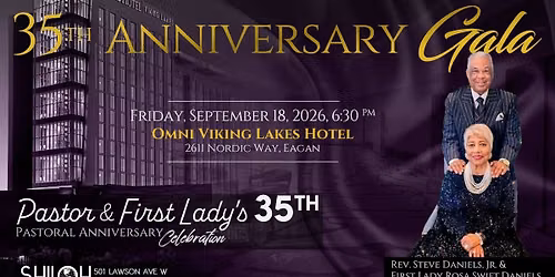 35th Pastoral Anniversary Gala