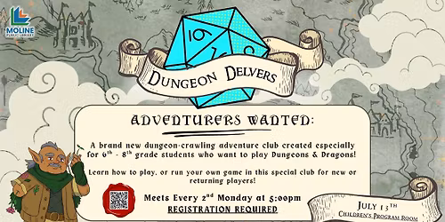 Dungeon Delvers - Registration Required