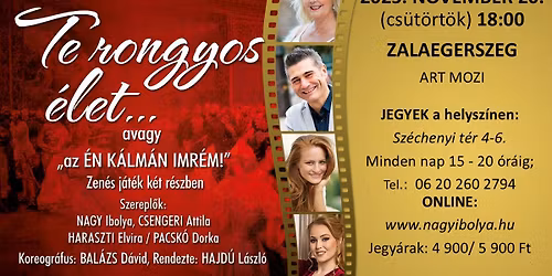 Te rongyos \u00e9let... operettkom\u00e9dia k\u00e9t felvon\u00e1sban