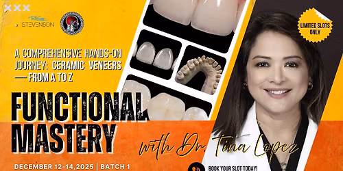 VENEER VISION: A COMPREHENSIVE HANDS-ON JOURNEY- Ceramic Veneers From A to Z  | FUNCTIONAL MASTERY