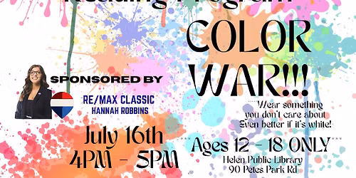 Teen SRP - COLOR WARS!!!