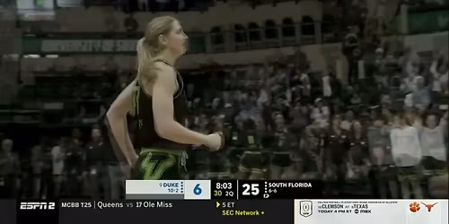 Duke Blue Devils at South Florida Bulls Womens Basketball at Yuengling Center