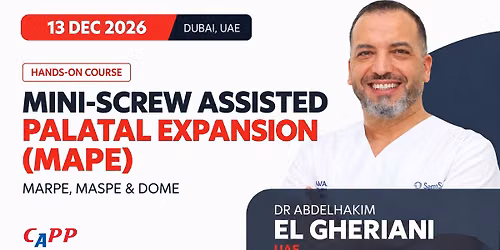 Mini-Screw Assisted Palatal Expansion (MAPE) - Dr. Abdelhakim El Gheriani