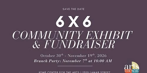 6X6 Community Exhibit & Fundraiser: Gallery Brunch