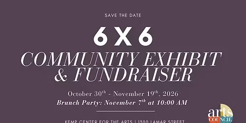 6X6 Community Exhibit & Fundraiser: Gallery Brunch