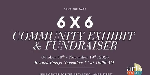 6X6 Community Exhibit & Fundraiser: Gallery Brunch
