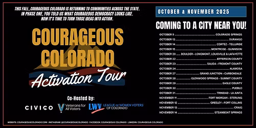 Courageous Colorado Activation Tour - Fort Collins