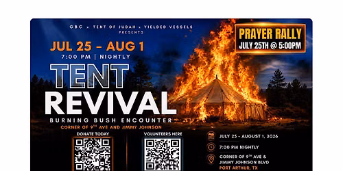 Burning Bush Encounter 2026 | Prayer Walk, Prayer Rally & Tent Revival
