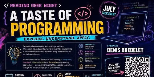 Reading Geek Night \u2013 A taste of programming