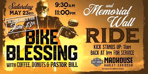 Madhouse Harley-Davidson's Bike Blessing and Memorial Wall Service & Ride