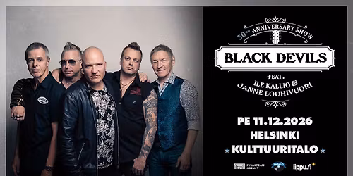 BLACK DEVILS - 30th ANNIVERSARY SHOW \/ Pe 11.12.2026 \/ Helsinki, Kulttuuritalo