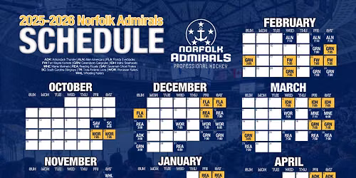 Norfolk Admirals vs. Trois-Rivieres Lions