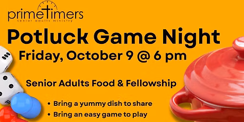 PrimeTimers Potluck Game Night