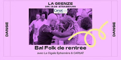 \ud83d\udc83\ud83c\udffe Bal Folk de rentr\u00e9e (+Jam) \u00e0 La Grenze