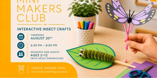 CGRA Mini Makers Club: Bug Puppets