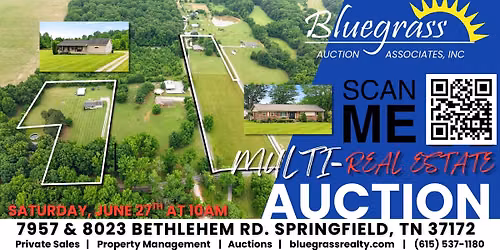 Multi-Real Estate Auction: 2 Homes on Bethlehem Rd