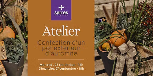 Atelier de confection d'un pot ext\u00e9rieur d'automne \ud83c\udf42\ud83c\udf3b