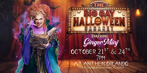The Big Gay Halloween Cabaret Starring Ginger Minj!