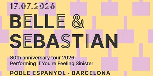 Belle and Sebastian Barcelona Tickets