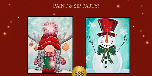 Christmas Paint & Sip Party!