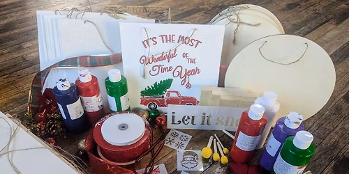 Sip & Stencil: Paint Your Holiday Decor