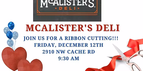 Ribbon Cutting - McAlister's Deli