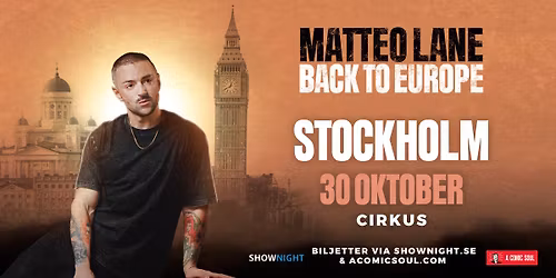 Matteo Lane in Stockholm