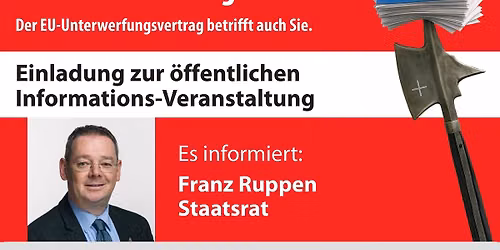 EU-Unterwerfungsvertrag - \u00f6ffentliche Informationsveranstaltung