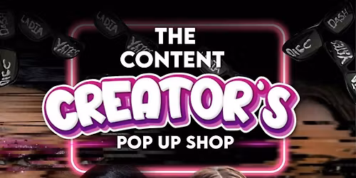 Content Creators Pop Up Shop